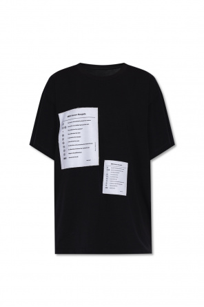 【関税＆送料込み】Mm6 Maison Margiela 'Tie Dye' T-Shirt MM6 Maison Margiela Cat print cotton T-shirt - White